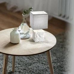 Lampes En Tissu-Luminaires Fabas Luce Lampe de table Fabas Luce Adda Blanc, 1 lumière