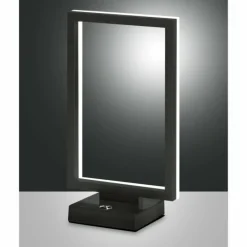 Luminaires Fabas Luce Lampe de table Fabas Luce Bard LED Anthracite, 1 lumière