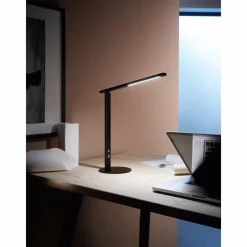 Luminaires Fabas Luce Lampe de table Fabas Luce Ideal LED Noir, 1 lumière