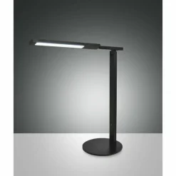Luminaires Fabas Luce Lampe de table Fabas Luce Ideal LED Noir, 1 lumière