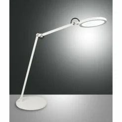 Luminaires Fabas Luce Lampe de table Fabas Luce Regina LED Blanc, 1 lumière