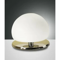 Luminaires Fabas Luce Lampe de table Fabas Luce Morgana LED Chrome, 1 lumière