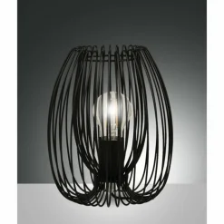 Lampes Vintages & Rétros-Luminaires Fabas Luce Lampe de table Fabas Luce Camp Noir, 1 lumière