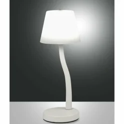 Luminaires Fabas Luce Lampe de table Fabas Luce Ibla LED Blanc, 1 lumière