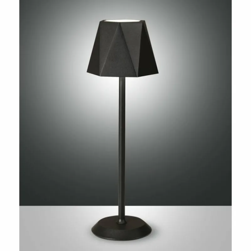 Luminaires Fabas Luce Lampe de table Fabas-Luce KATY LED Noir, 1 lumière