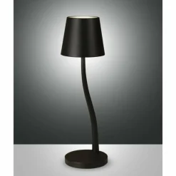 Luminaires Fabas Luce Lampe de table Fabas-Luce JUDY LED Noir, 1 lumière