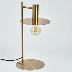 Lampes Vintages & Rétros-hofstein Lampe de table Faido Laiton, 1 lumière