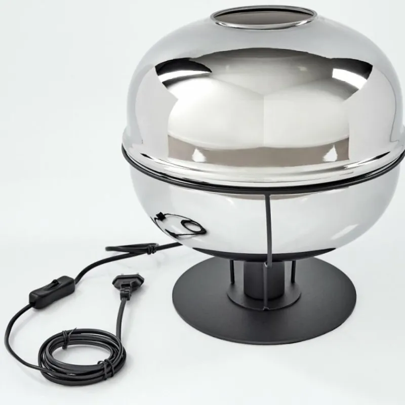 Suspension Verre Fumé-hofstein Lampe de table Feiro Noir, 1 lumière