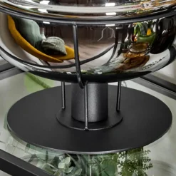 Suspension Verre Fumé-hofstein Lampe de table Feiro Noir, 1 lumière