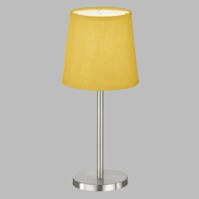 Lampes En Tissu-FHL easy Lampe de table Eve Nickel mat, 1 lumière
