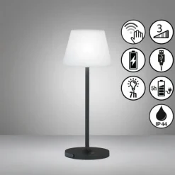 FHL easy Lampe de table Flus LED Noir, 1 lumière