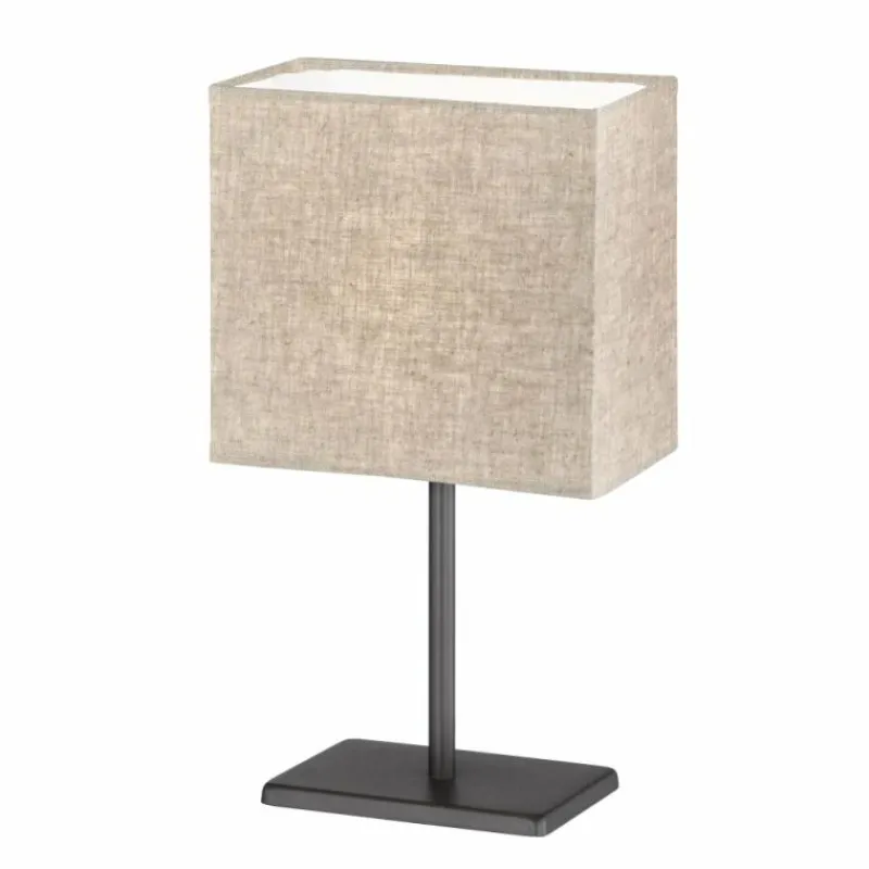 Lampes En Tissu-FHL easy Lampe de table Kate Noir, 1 lumière