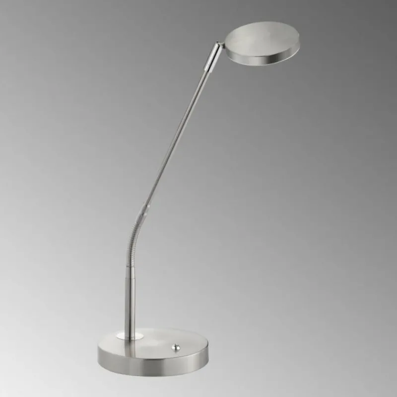 FHL easy Lampe de table Luna LED Nickel mat, 1 lumière* Éclairage Led