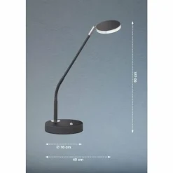 FHL easy Lampe de table Luna LED Noir, 1 lumière* Éclairage Led