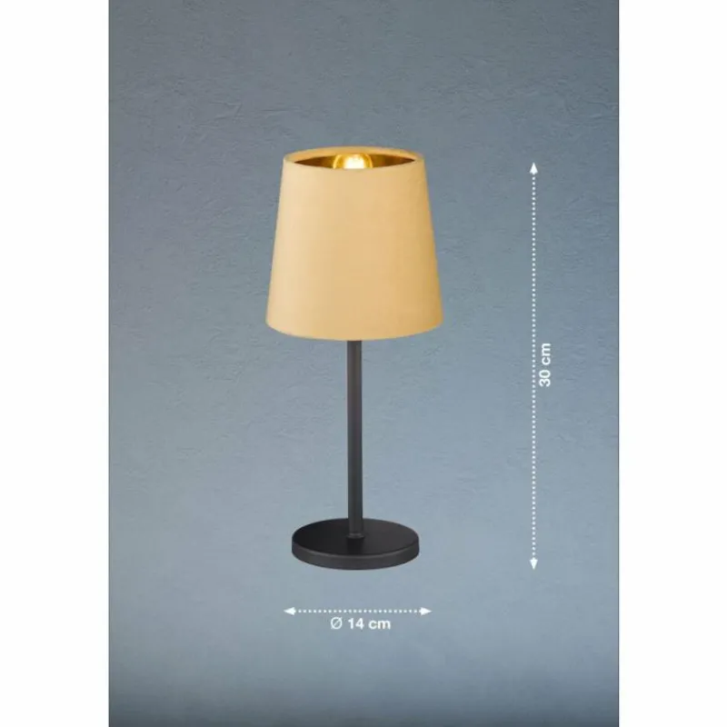 FHL easy Lampe de table Palina Noir, 1 lumière* Lampes À Poser