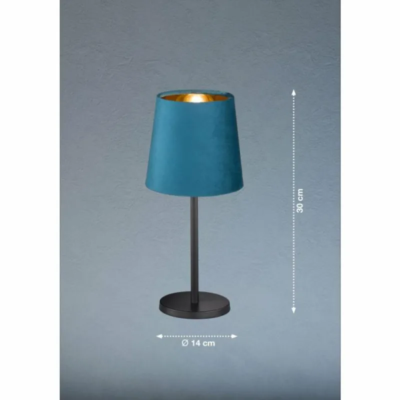 Lampes En Tissu-FHL easy Lampe de table Palina Noir, 1 lumière