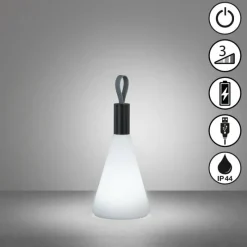 FHL easy Lampe de table Prian LED Noir, 1 lumière* Lampes À Poser