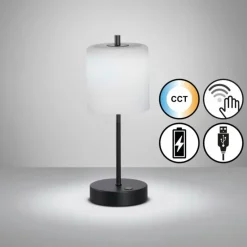 FHL easy Lampe de table Riva LED Noir, 1 lumière