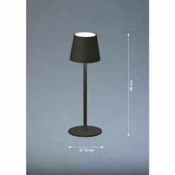 FHL easy Lampe de table Tropea LED Noir, 1 lumière* Éclairage Led