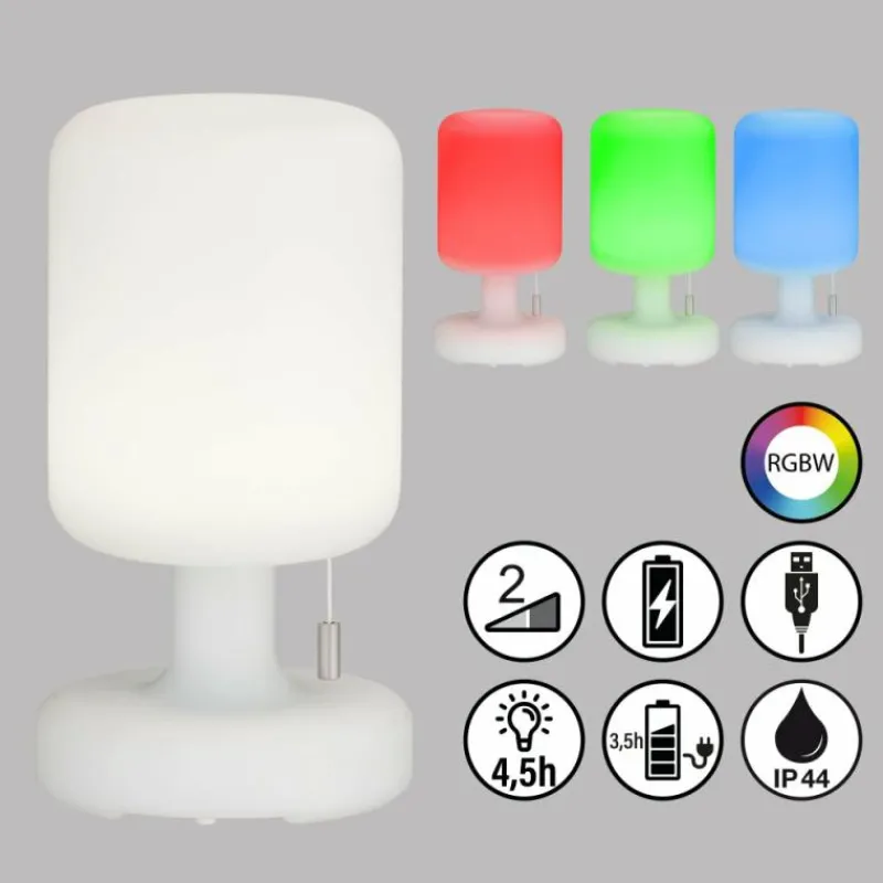 FHL easy Lampe de table Termoli LED Blanc, 1 lumière, Changeur de couleurs* Éclairage Led