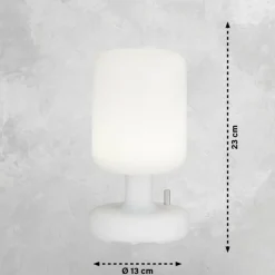 FHL easy Lampe de table Termoli LED Blanc, 1 lumière, Changeur de couleurs* Éclairage Led