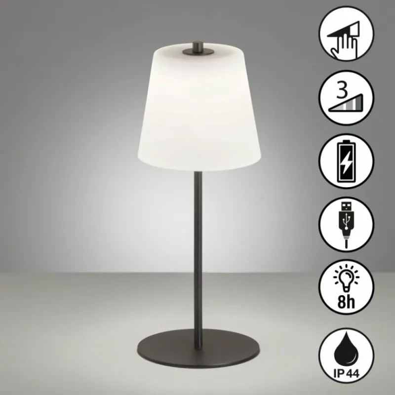 FHL easy Lampe de table FHL-easy Marbella LED Noir, 1 lumière