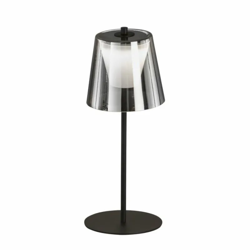 Suspension Verre Fumé-FHL easy Lampe de table FHL-easy Marbella LED Noir, 1 lumière