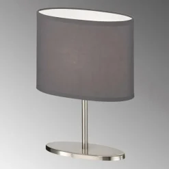 Lampes En Tissu-FHL easy Lampe de table FHL-easy Momo Nickel mat, 1 lumière
