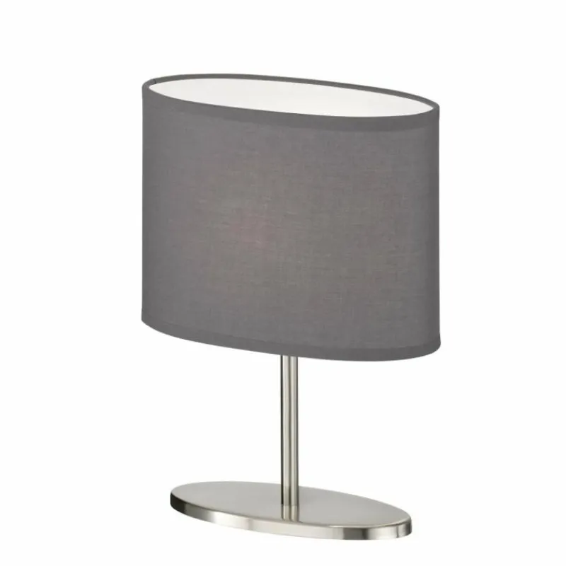 Lampes En Tissu-FHL easy Lampe de table FHL-easy Momo Nickel mat, 1 lumière