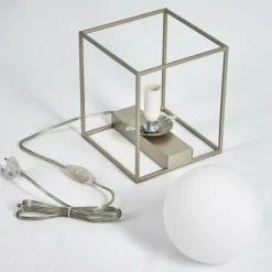 hofstein Lampe de table Finnseter Champagne, 1 lumière