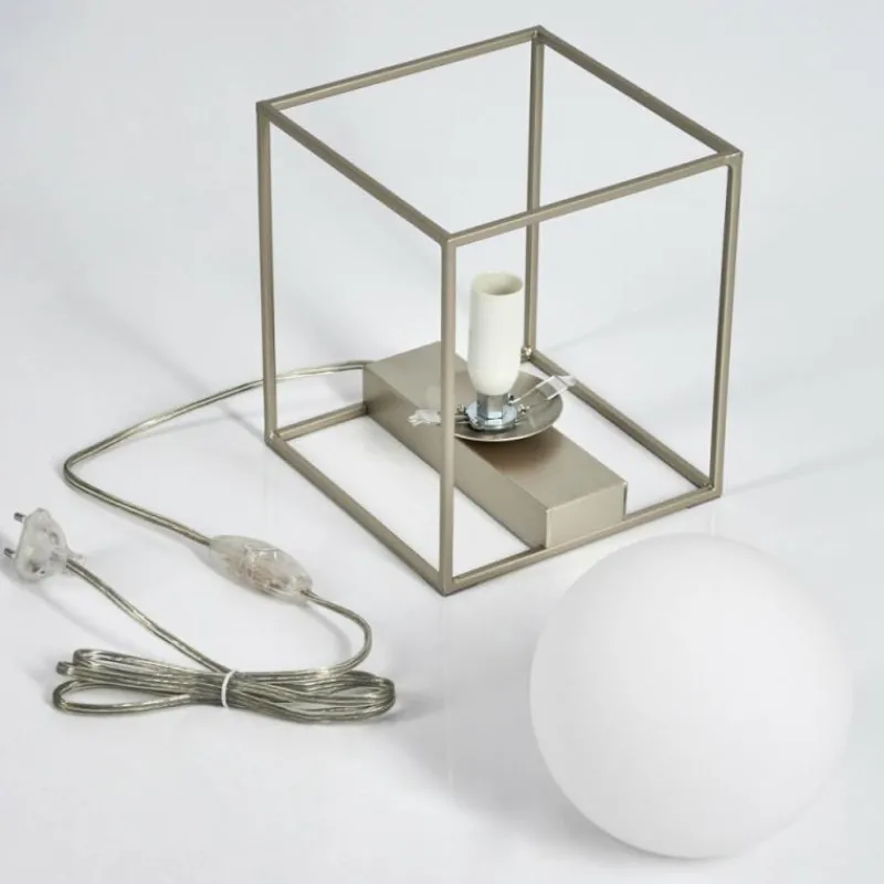 hofstein Lampe de table Finnseter Champagne, 1 lumière