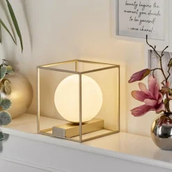 hofstein Lampe de table Finnseter Champagne, 1 lumière