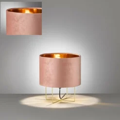 Lampes En Tissu-Luminaires Fischer & Honsel Lampe de table Fischer & Honsel Aura Rouge, 1 lumière