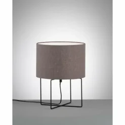 Lampes En Tissu-Luminaires Fischer & Honsel Lampe de table Fischer & Honsel Java Noir, 1 lumière