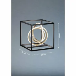 Luminaires Fischer & Honsel Lampe de table Fischer & Honsel Gisi LED Noir, 1 lumière* Éclairage Led