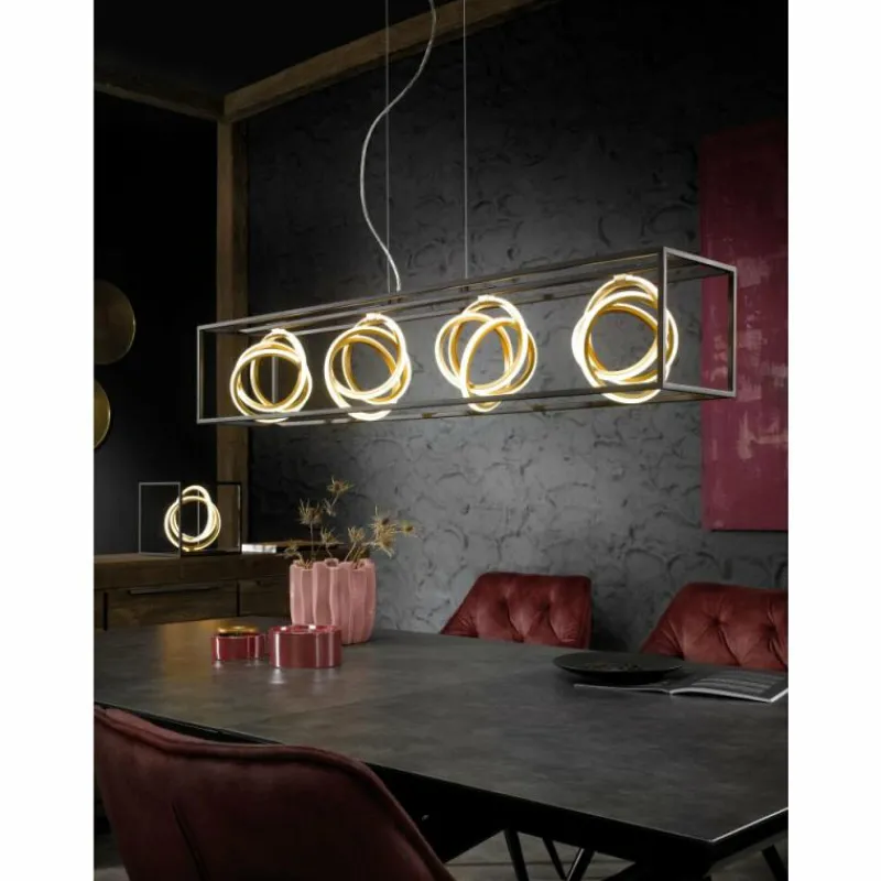 Luminaires Fischer & Honsel Lampe de table Fischer & Honsel Gisi LED Noir, 1 lumière* Éclairage Led