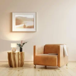 Lampes En Tissu-Luminaires Fischer & Honsel Lampe de table Fischer & Honsel Hanke Couleur bois, 1 lumière