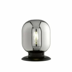 Suspension Verre Fumé-Luminaires Fischer & Honsel Lampe de table Fischer & Honsel Regi Noir, 1 lumière