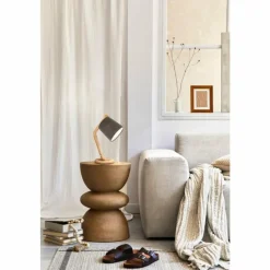 Lampes En Tissu-Luminaires Fischer & Honsel Lampe de table Fischer & Honsel Yara Écru, 1 lumière