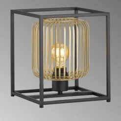 Lampes Dorées-Luminaires Fischer & Honsel Lampe de table Fischer & Honsel Caydo Noir, 1 lumière