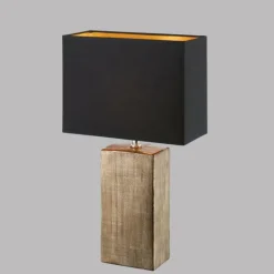 Lampes En Tissu-Luminaires Fischer & Honsel Lampe de table Fischer & Honsel Ouro Bronze, 1 lumière