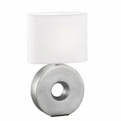 Lampes En Tissu-Luminaires Fischer & Honsel Lampe de table Fischer-Honsel Eye Argenté, 1 lumière
