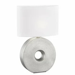 Lampes En Tissu-Luminaires Fischer & Honsel Lampe de table Fischer-Honsel Eye Argenté, 1 lumière