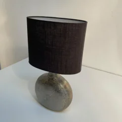 Lampes En Tissu-Luminaires Fischer & Honsel Lampe de table Fischer-Honsel Foro Argenté, 1 lumière