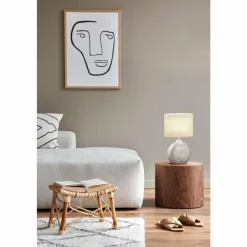 Lampes En Tissu-Luminaires Fischer & Honsel Lampe de table Fischer-Honsel Foro Argenté, 1 lumière