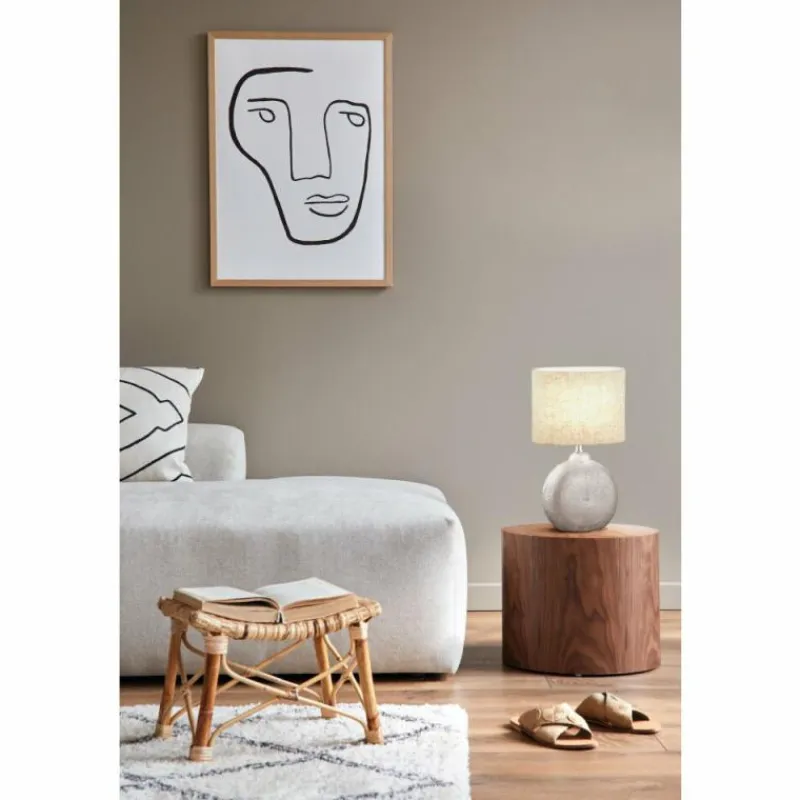 Lampes En Tissu-Luminaires Fischer & Honsel Lampe de table Fischer-Honsel Foro Argenté, 1 lumière