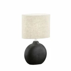 Lampes En Tissu-Luminaires Fischer & Honsel Lampe de table Fischer-Honsel Foro Noir, 1 lumière