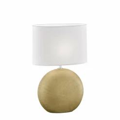 Lampes En Tissu-Luminaires Fischer & Honsel Lampe de table Fischer-Honsel Foro Or, 1 lumière