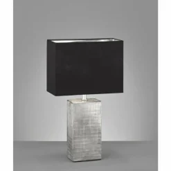 Lampes En Tissu-Luminaires Fischer & Honsel Lampe de table Fischer-Honsel Candes Argenté, 1 lumière