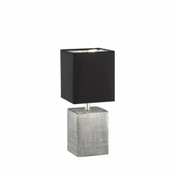 Lampes En Tissu-Luminaires Fischer & Honsel Lampe de table Fischer-Honsel Candes Argenté, 1 lumière